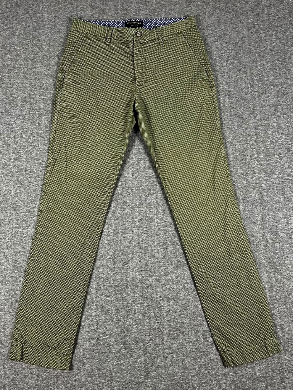 Banana Republic Aiden Chino Pants Men's 29x32 Geometric Diamonds Cuffed